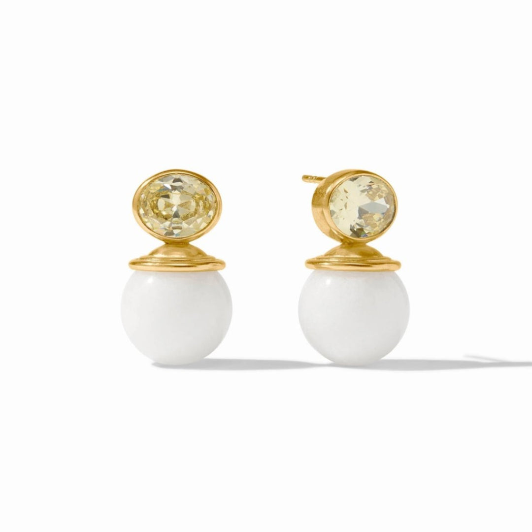 White Jade Portofino Earrings
