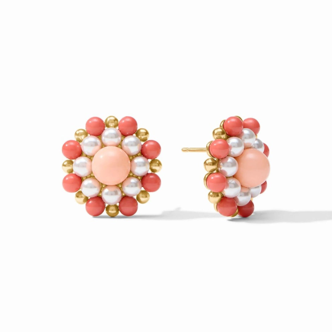 Gigi Statement Stud In Coral