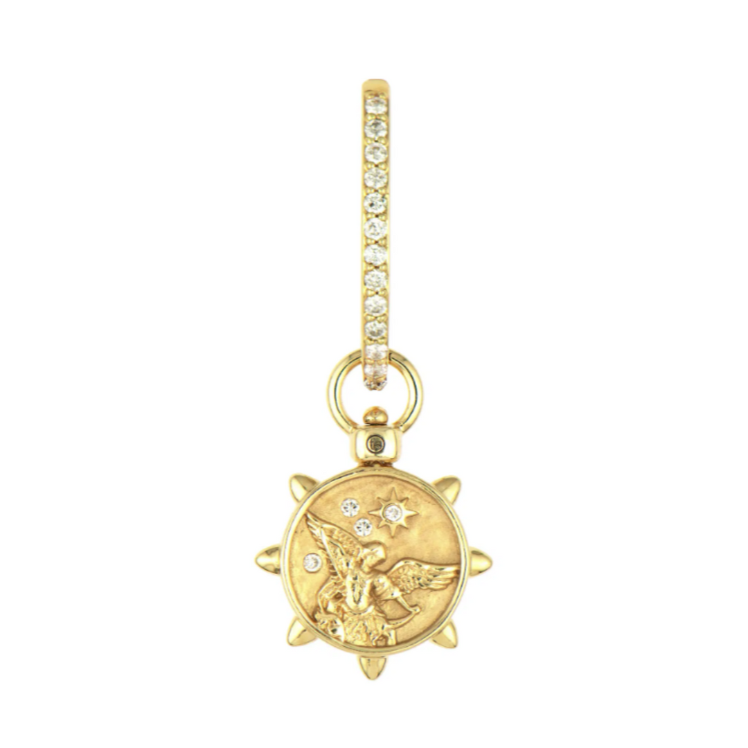 Cross/Archangel Michael Double Sided Top Switch Charm - Single