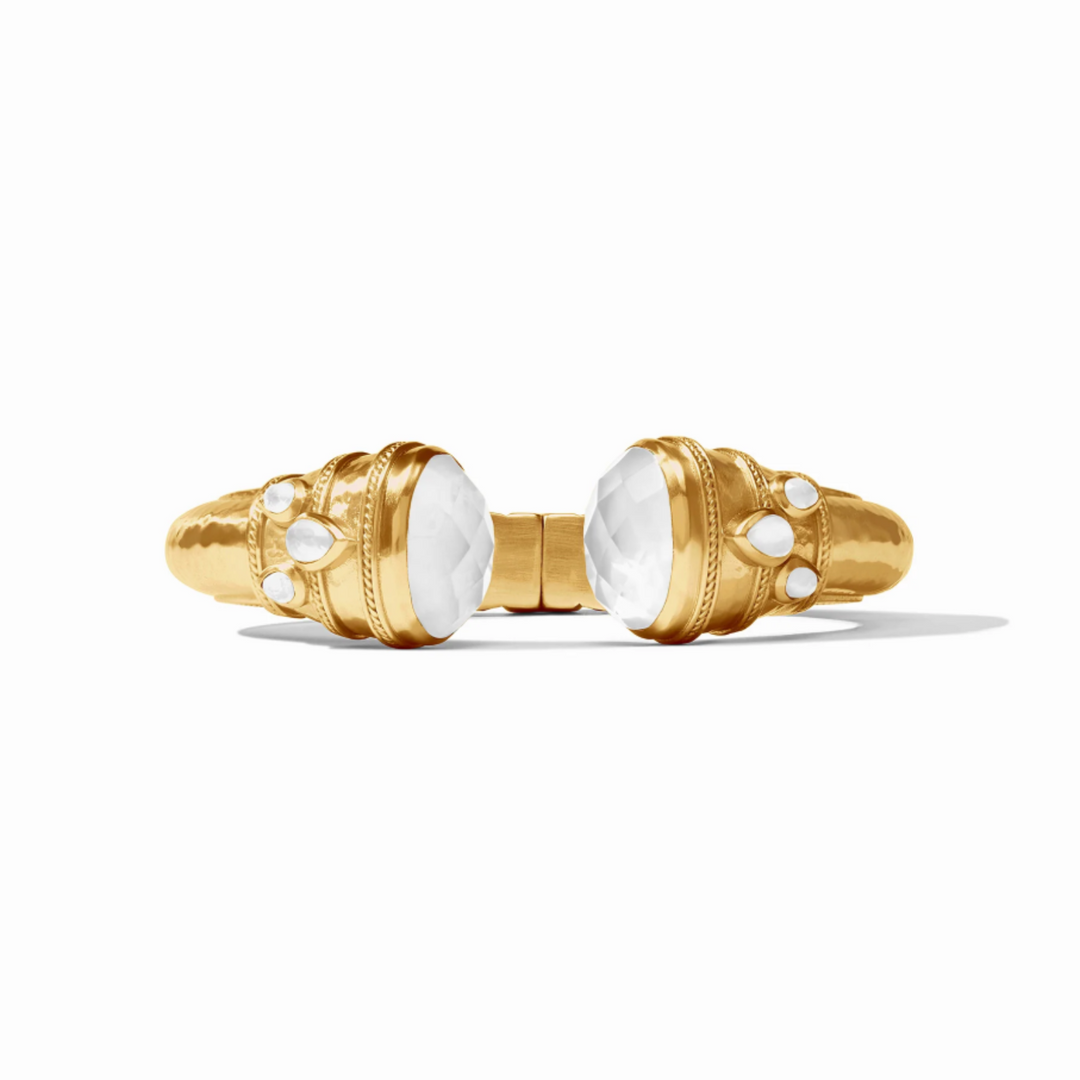 Cannes Cuff With Iridescent Clear Crystal