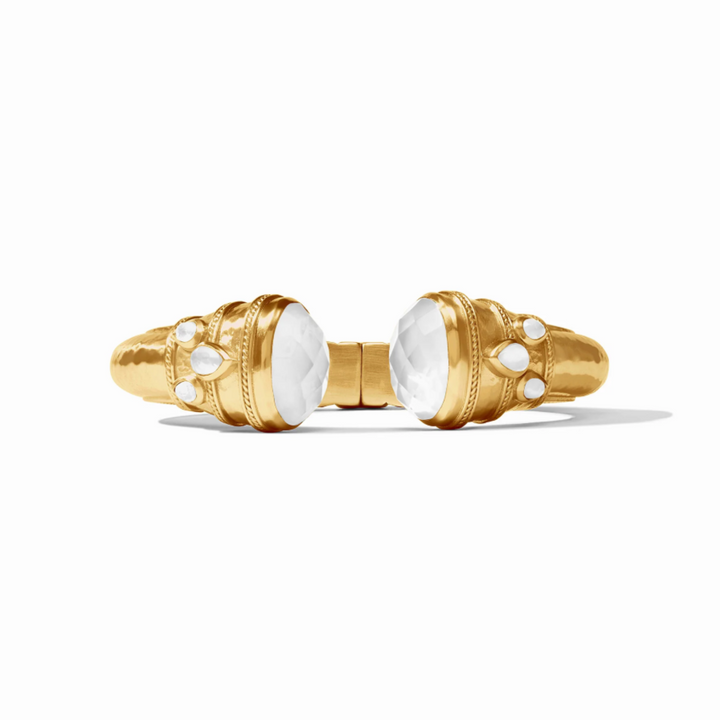 Cannes Cuff With Iridescent Clear Crystal