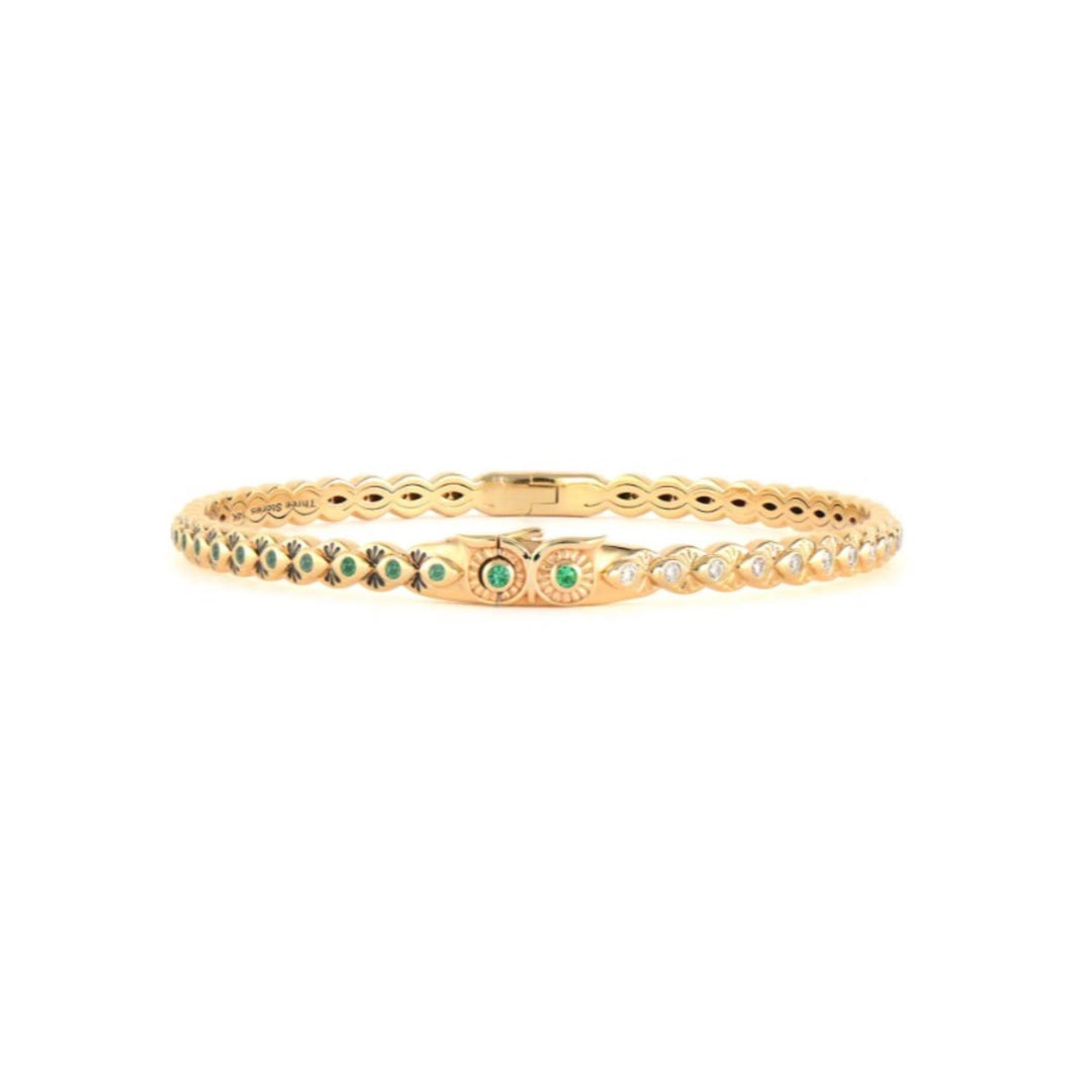 Owl Eyes Bangle - 6.5"