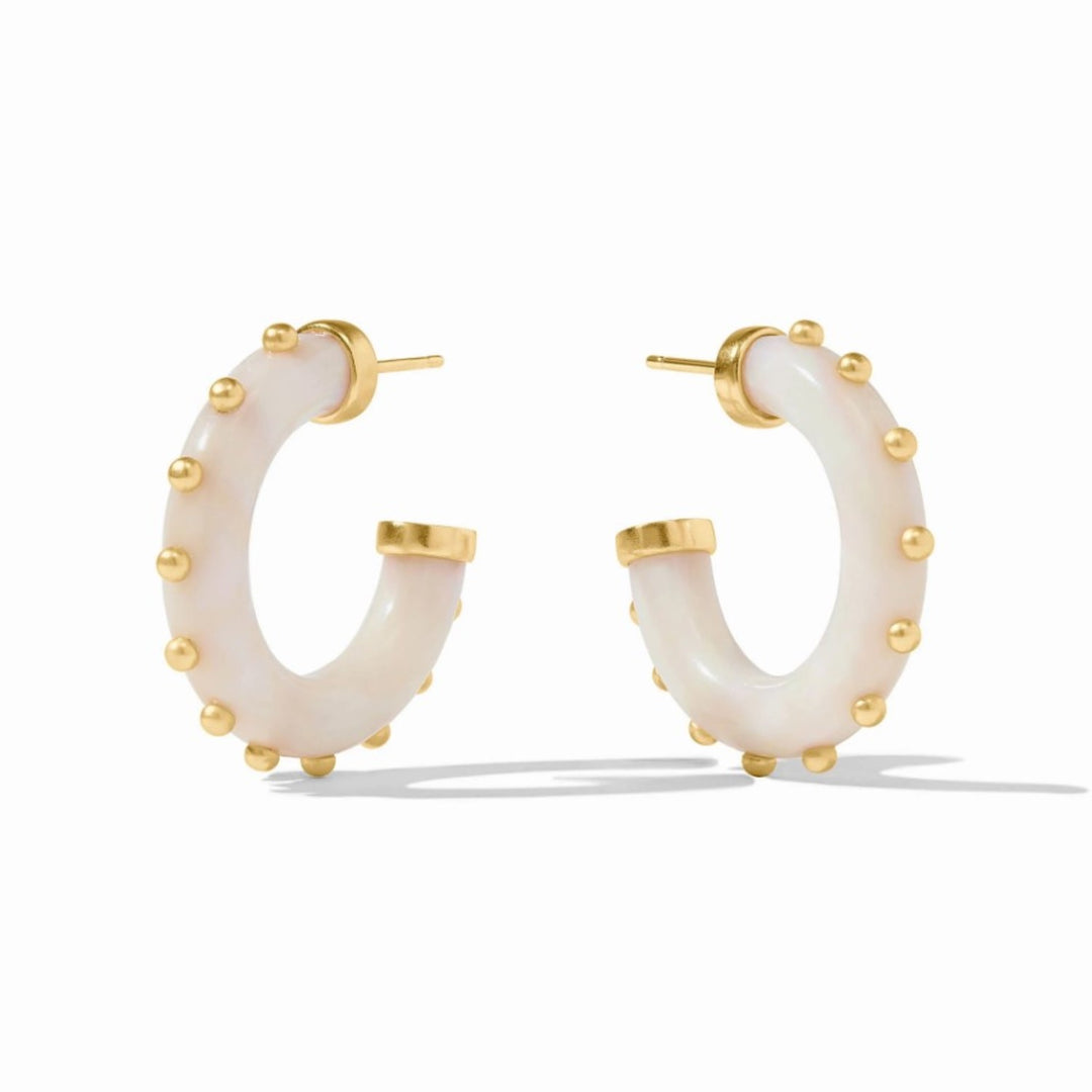 Alabaster Colette Hoop - Medium