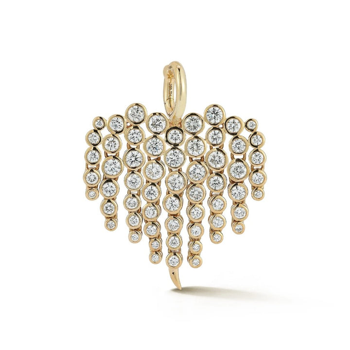 Large Fringe Heart Charm