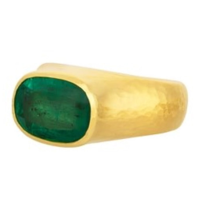 Oval Emerald One Of A Kind Ring