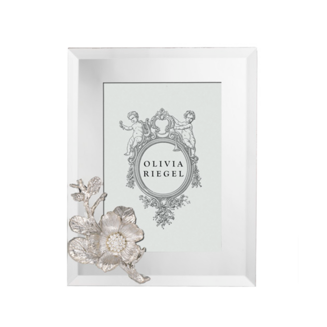 Silver Mirrored Botanical Frame