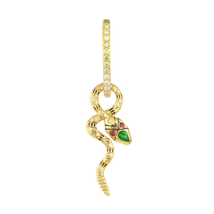 Double Sided Coiled Snake Charm