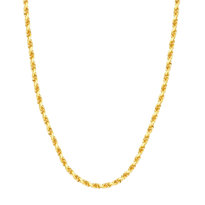 14K Yellow Gold 4.4mm Rope Chain 22"
