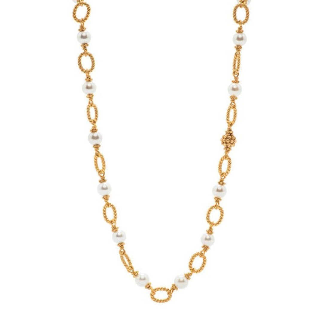 Berry & Bead Chain With Pearls - 24"