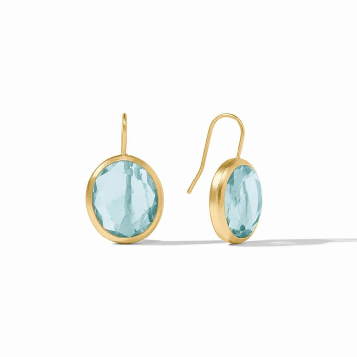 Aquamarine Blue Laguna Stone Earrings