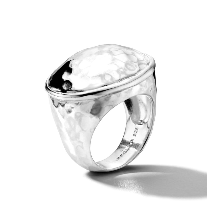 Wide Goddess Ring in Sterling Silver