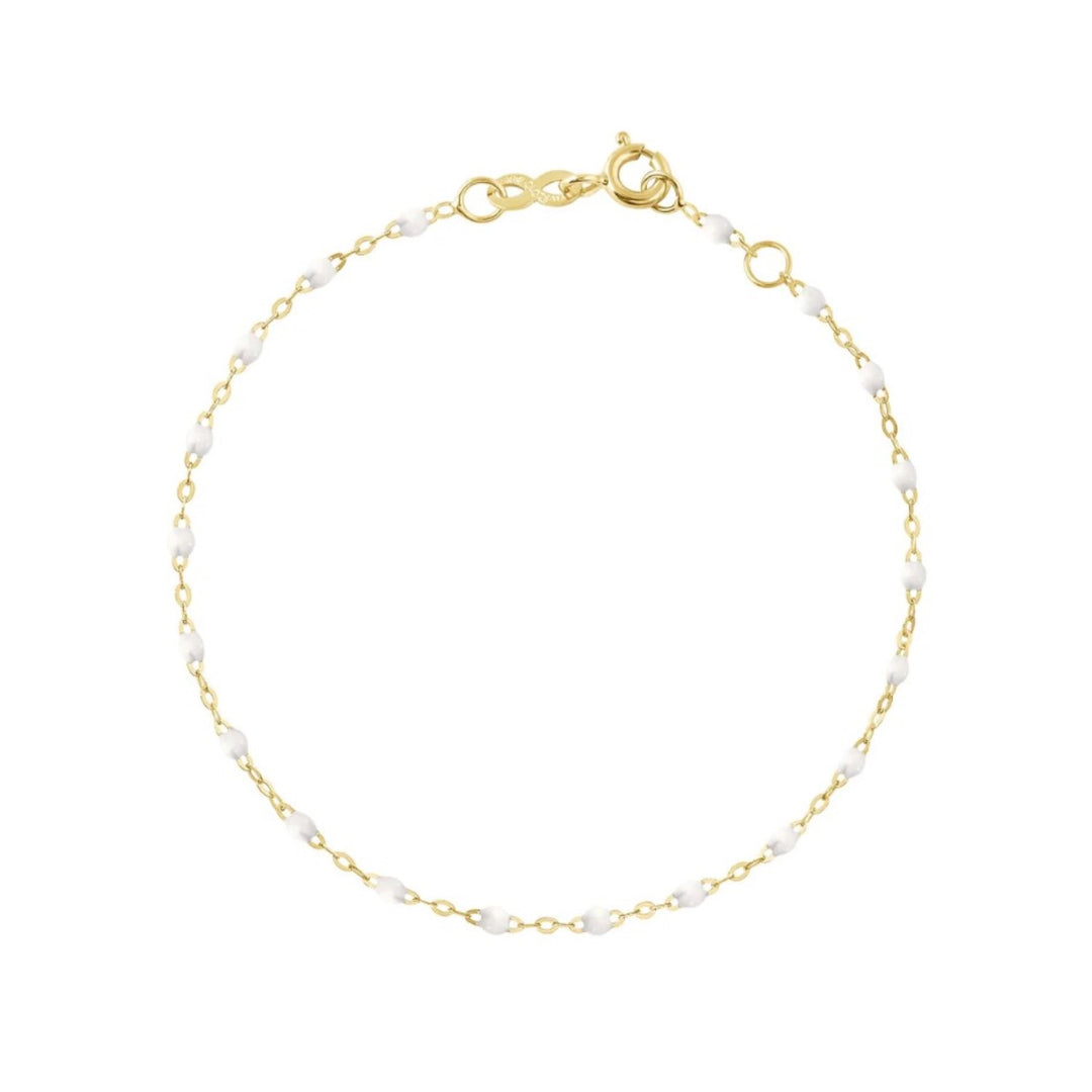 Classic Gigi White Beaded Bracelet - 6.7"