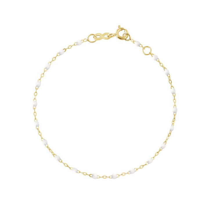 Classic Gigi White Beaded Bracelet - 6.7"