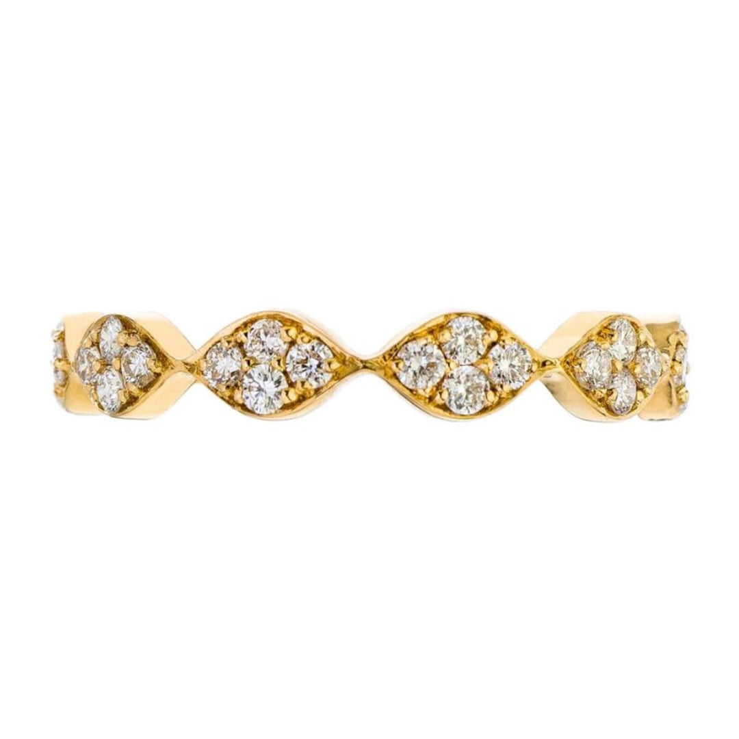 18K Yellow Gold Darcy Eternity Band - Size 6.5