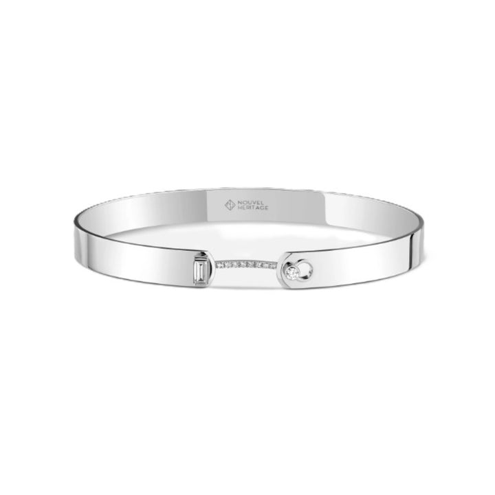 White Gold Dinner Date GM Mood Bangle