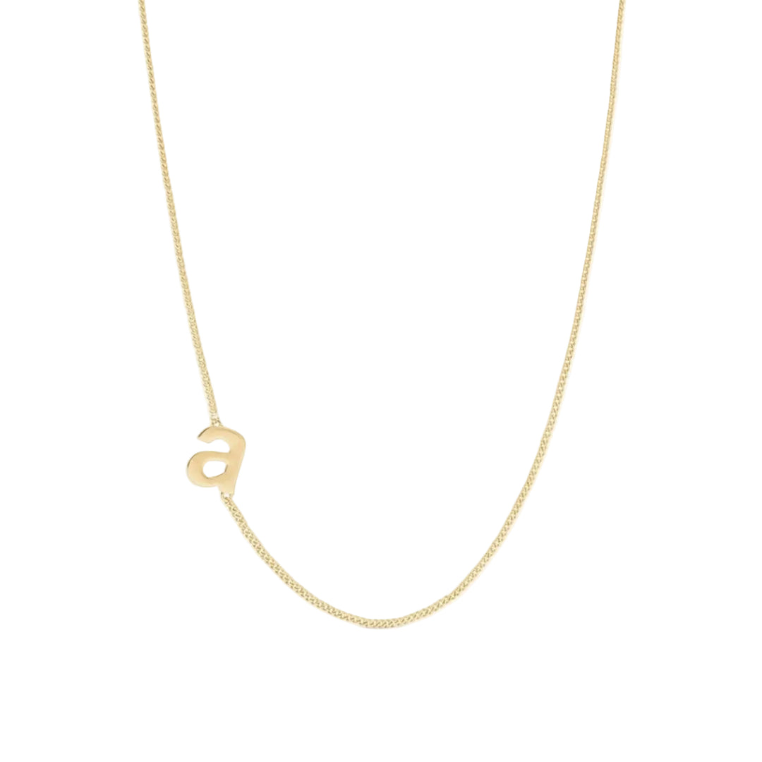 Delicate Initial Necklace - A