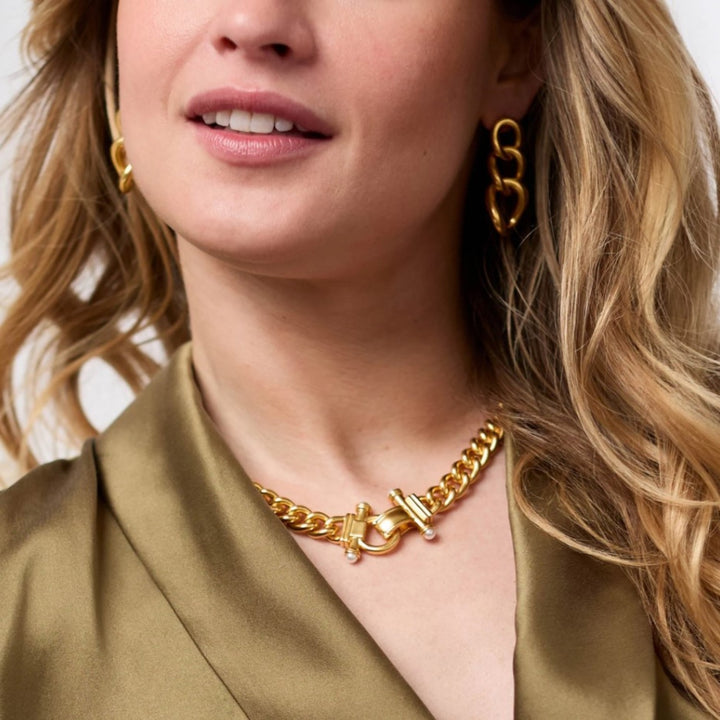 Dolce Demi Link Necklace With Pearls