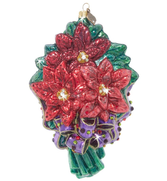 Poinsettia Bouquet Ornament