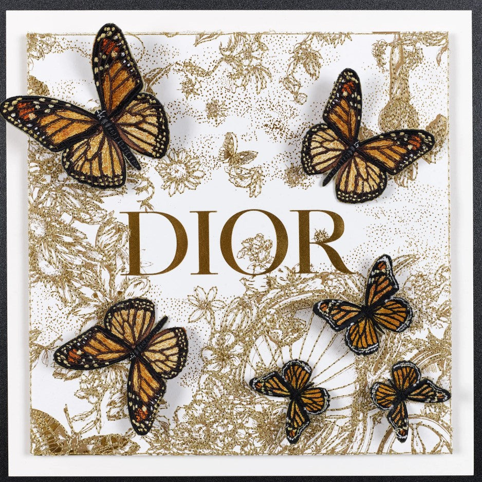 Dior Butterfly Swarm - 12"x12"