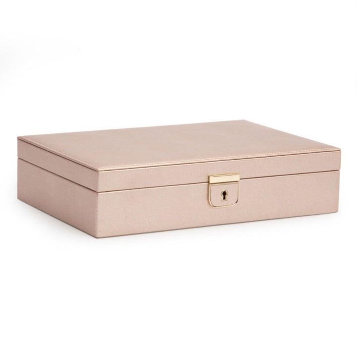 Rose Gold Leather Jewelry Box