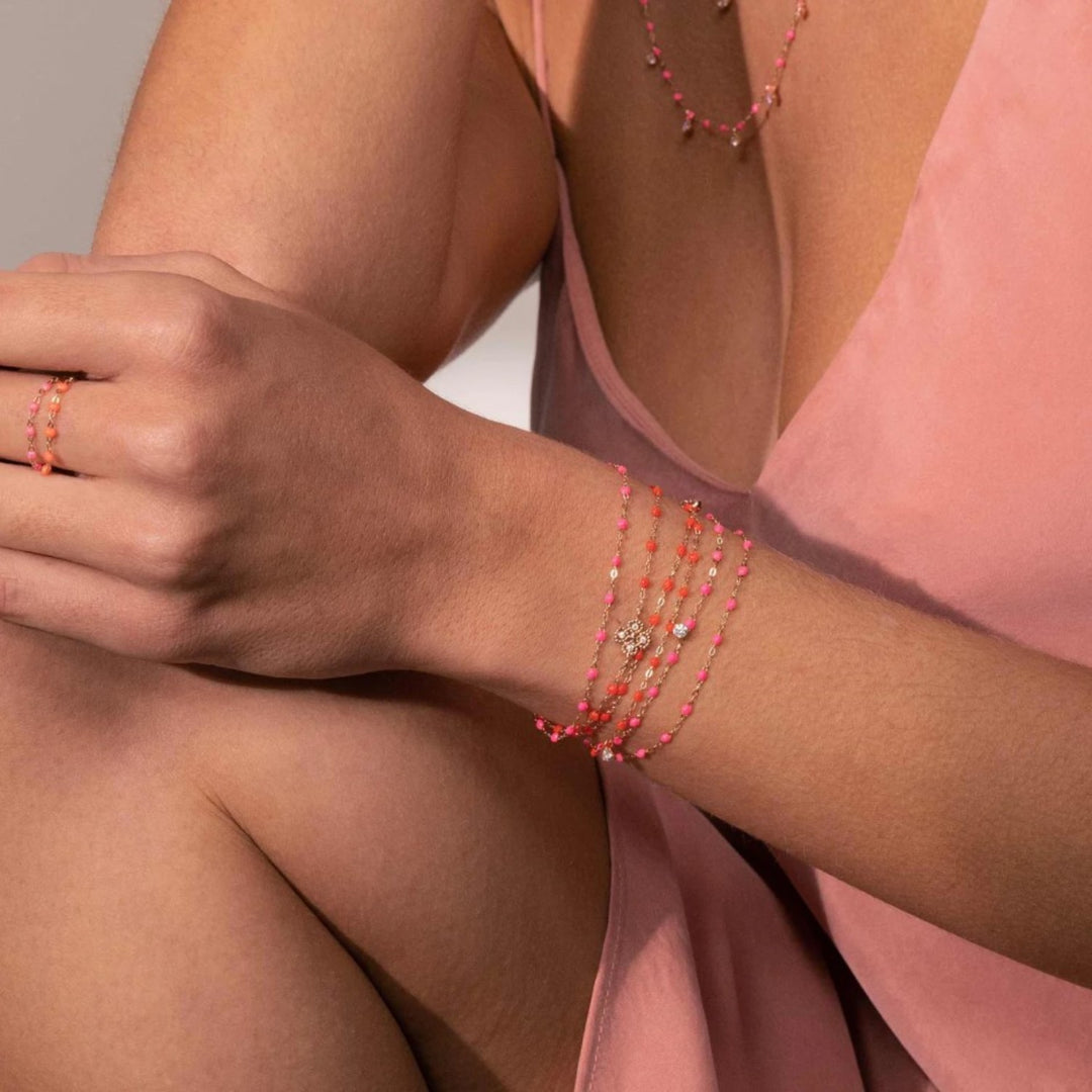 Classic Gigi Neon Pink Bracelet - 6.7"
