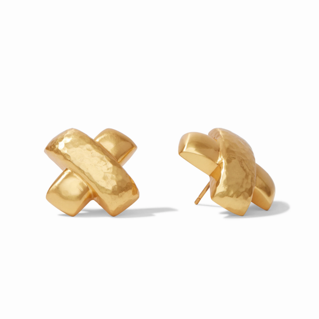 Gold Catalina X Earrings