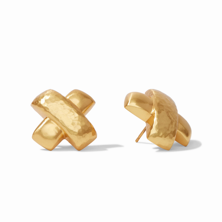 Gold Catalina X Earrings