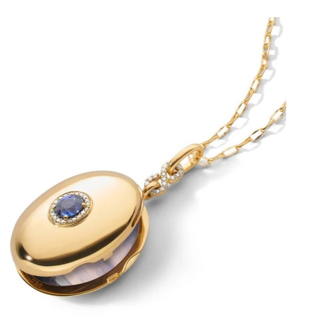 Sapphire Infinity Locket