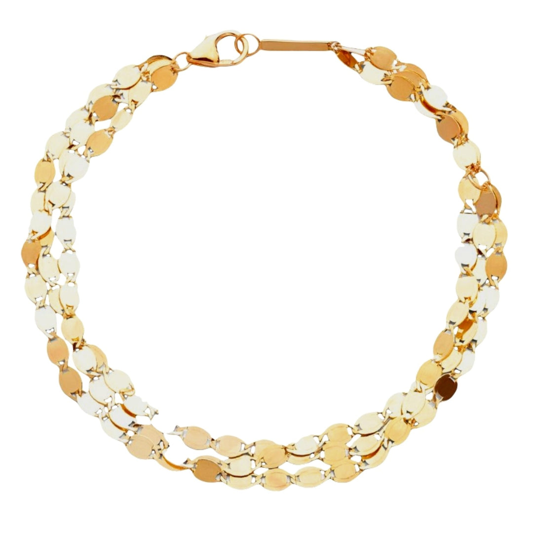 Multi Nude Chain Bracelet