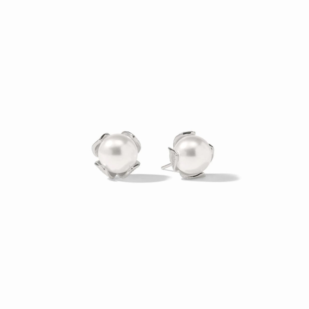 Silver Penelope Studs With Pearls - Small