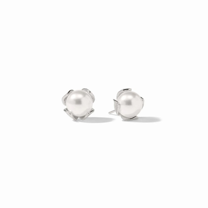 Silver Penelope Studs With Pearls - Small