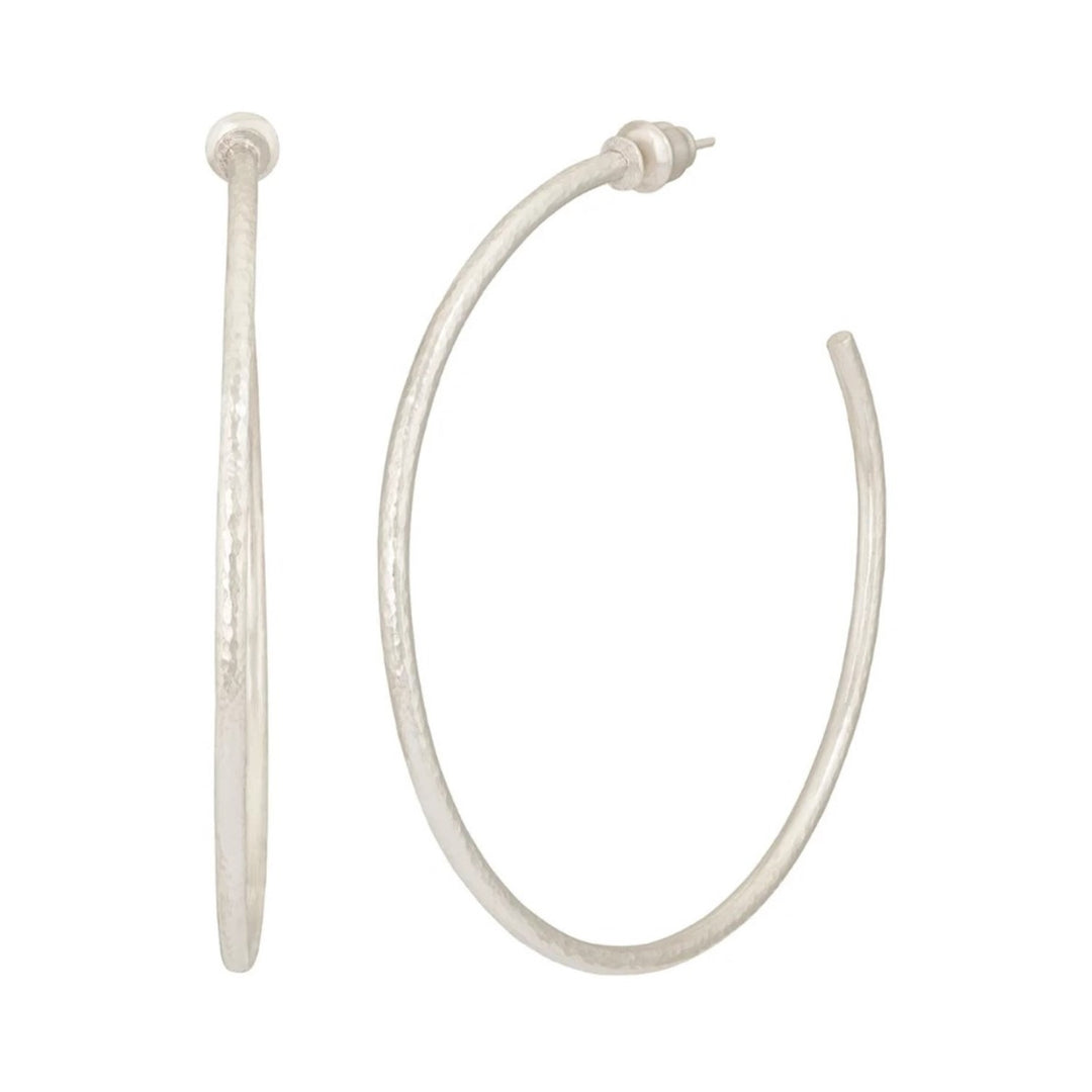Vertigo Couture Silver Hoop Earrings
