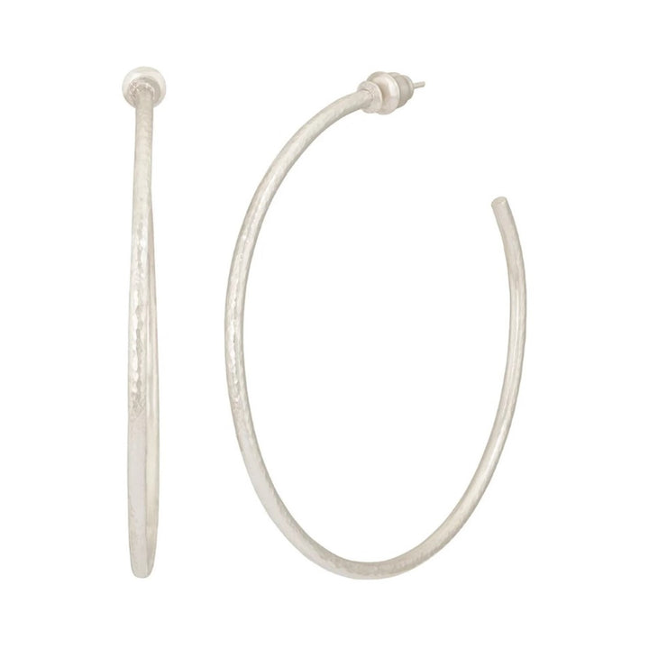 Vertigo Couture Silver Hoop Earrings