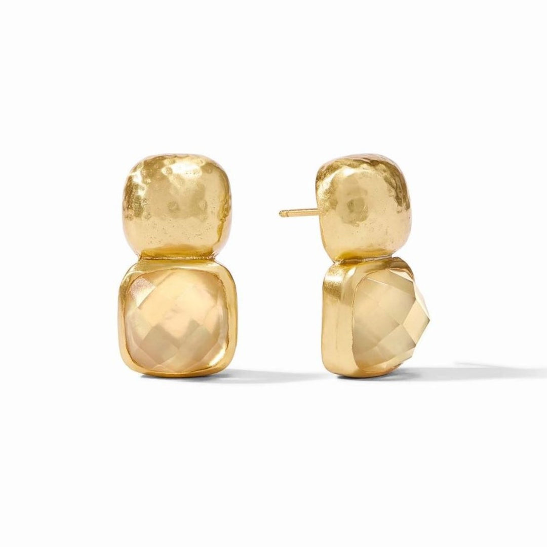 Catalina Earring With Iridescent Champagne Stones