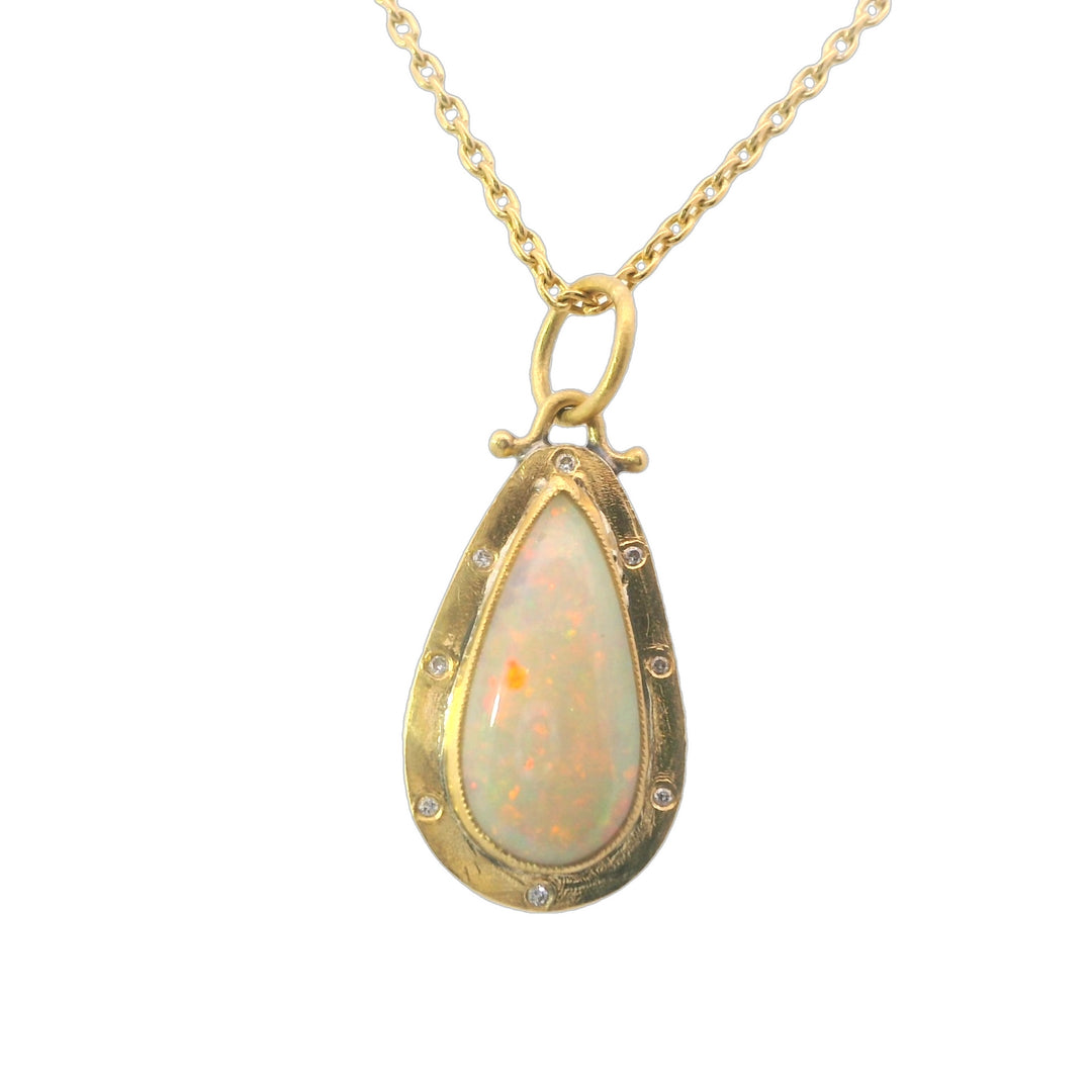 Teardrop Opal Pendant