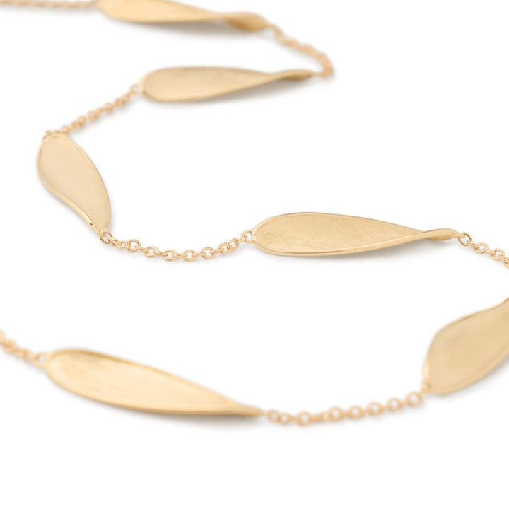 18K Lunaria Twist Necklace - 16.5"