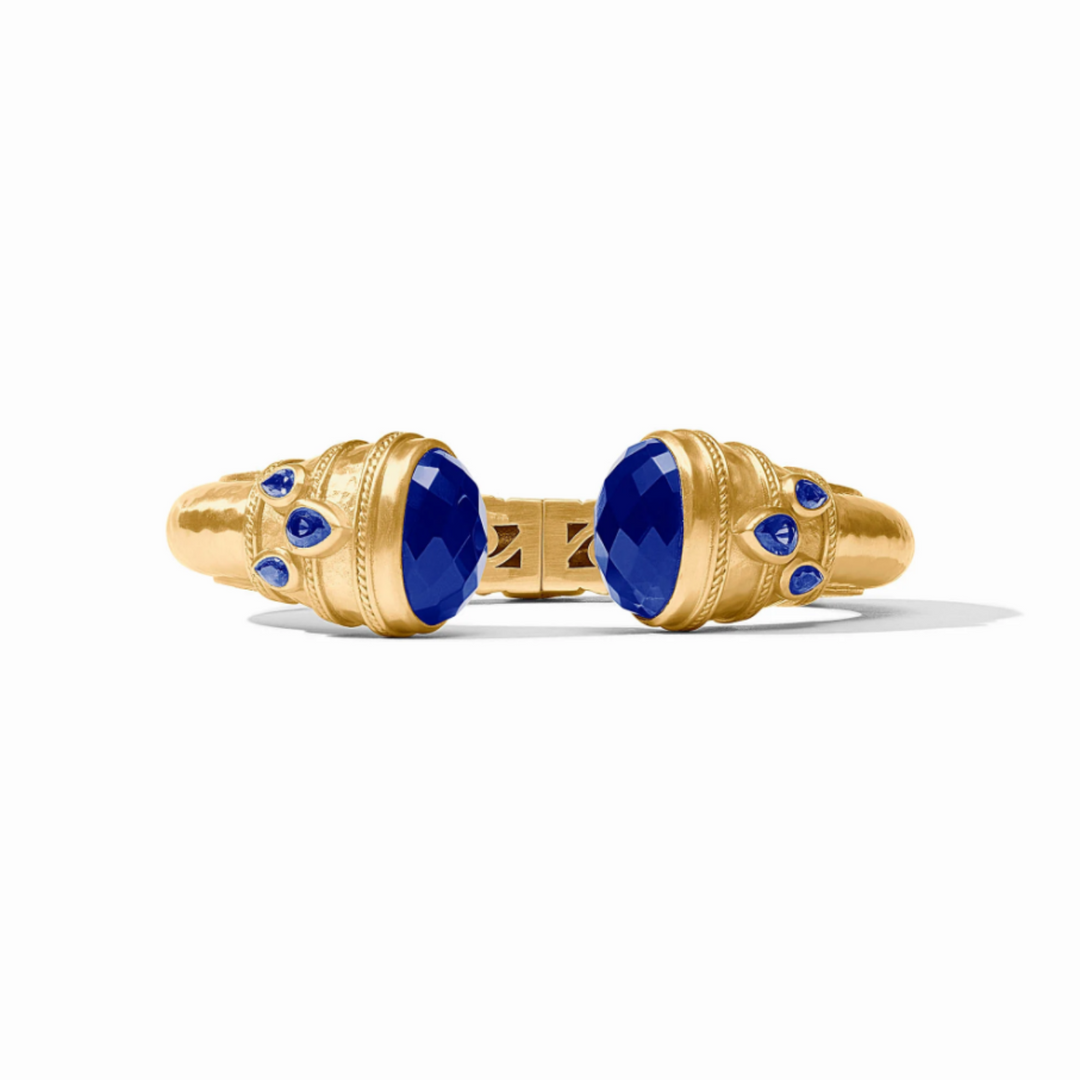 Cannes Cuff With Iridescent Sapphire Blue Stones