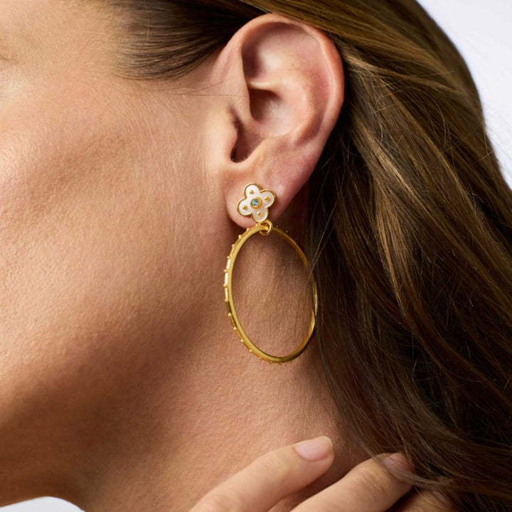 Chalcedony Blue Colette Statement Earrings