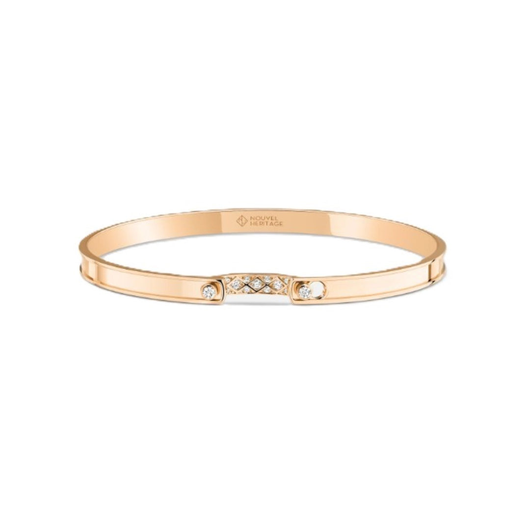Rose Gold Parisian Stroll Mood Bangle