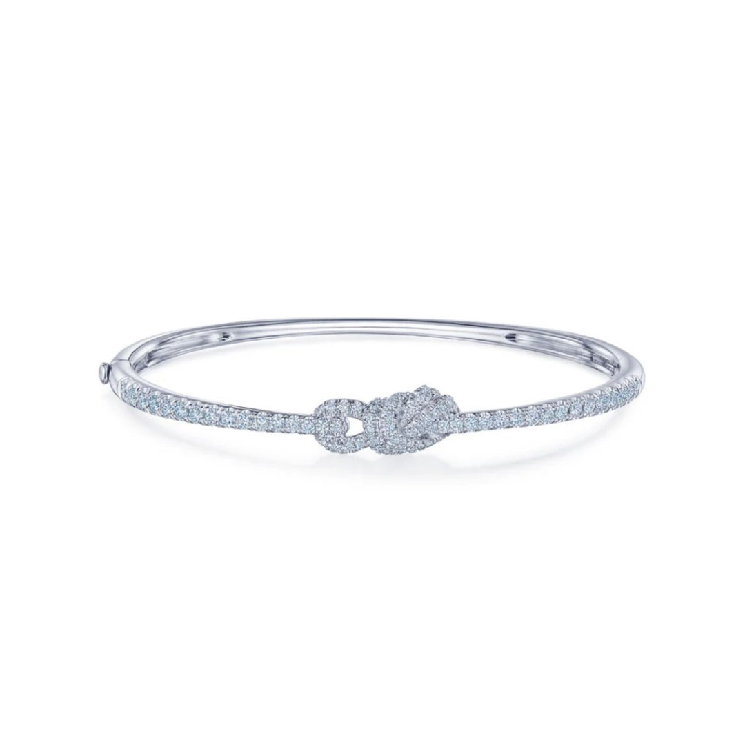 Entwine Diamond Knot Bangle