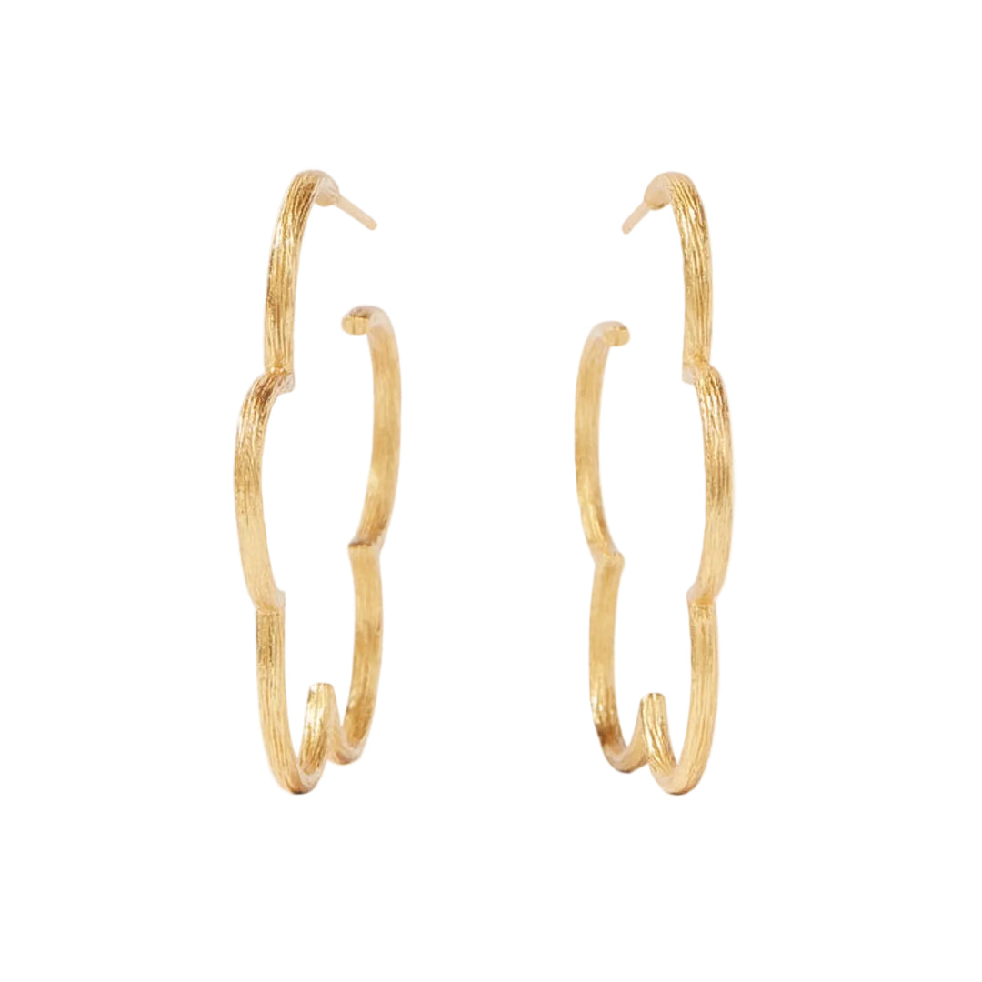 Gardenia Medium Hoops