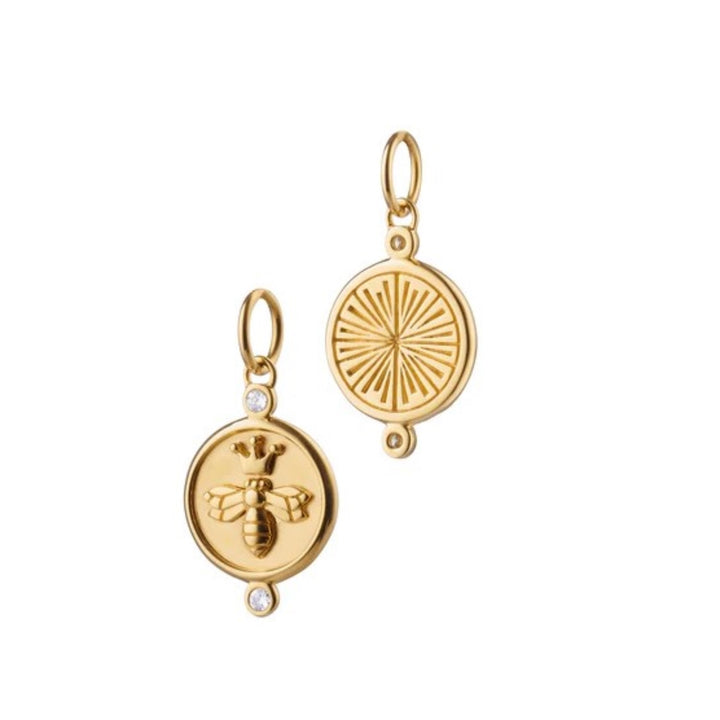 "Queen Bee" Charm with Diamonds