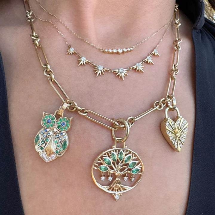 Small Graduated Diamond Necklace