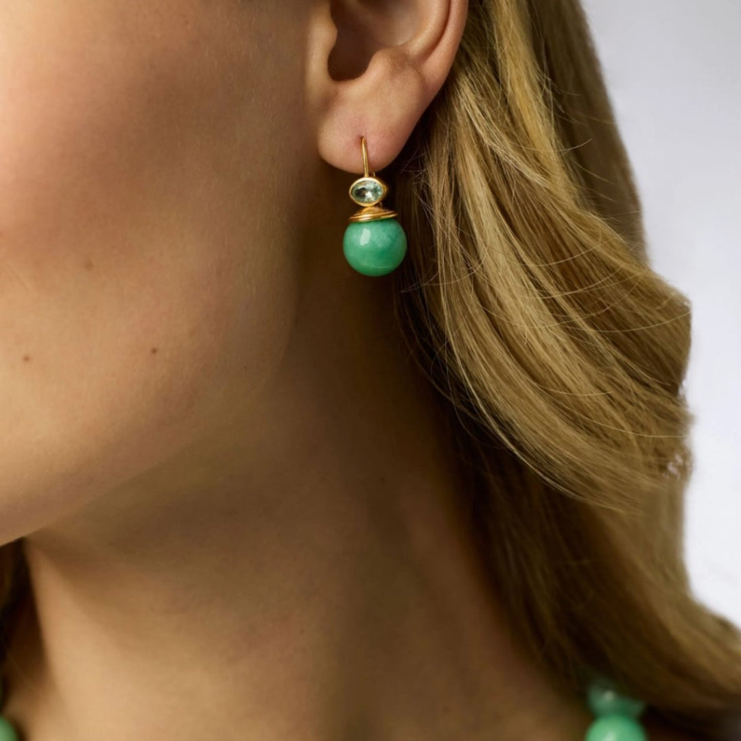 Aqua Jade Portofino Demi Earrings