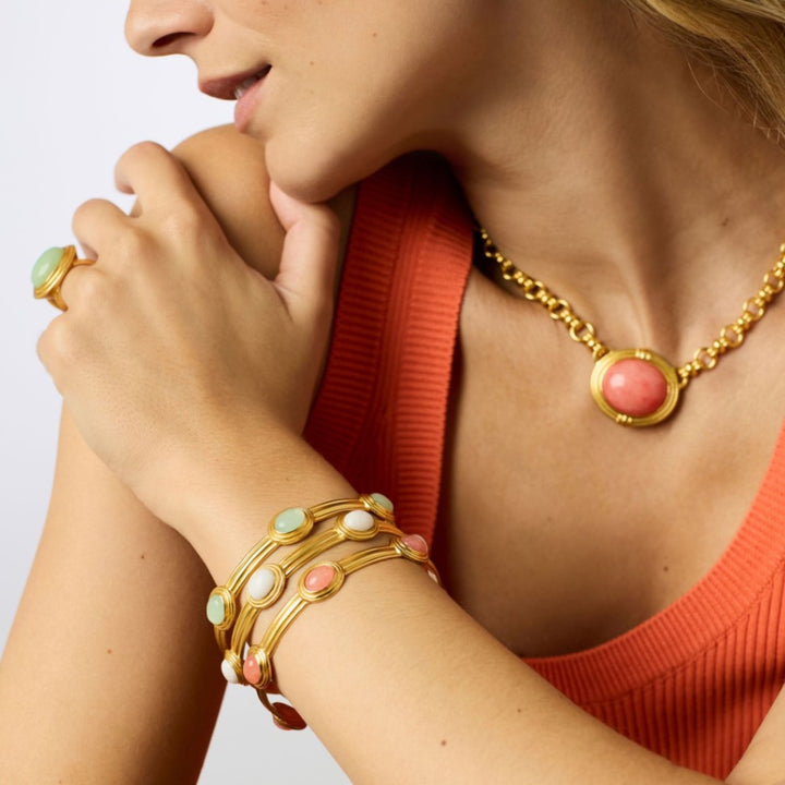 Melon Jade Portofino Stone Bangle