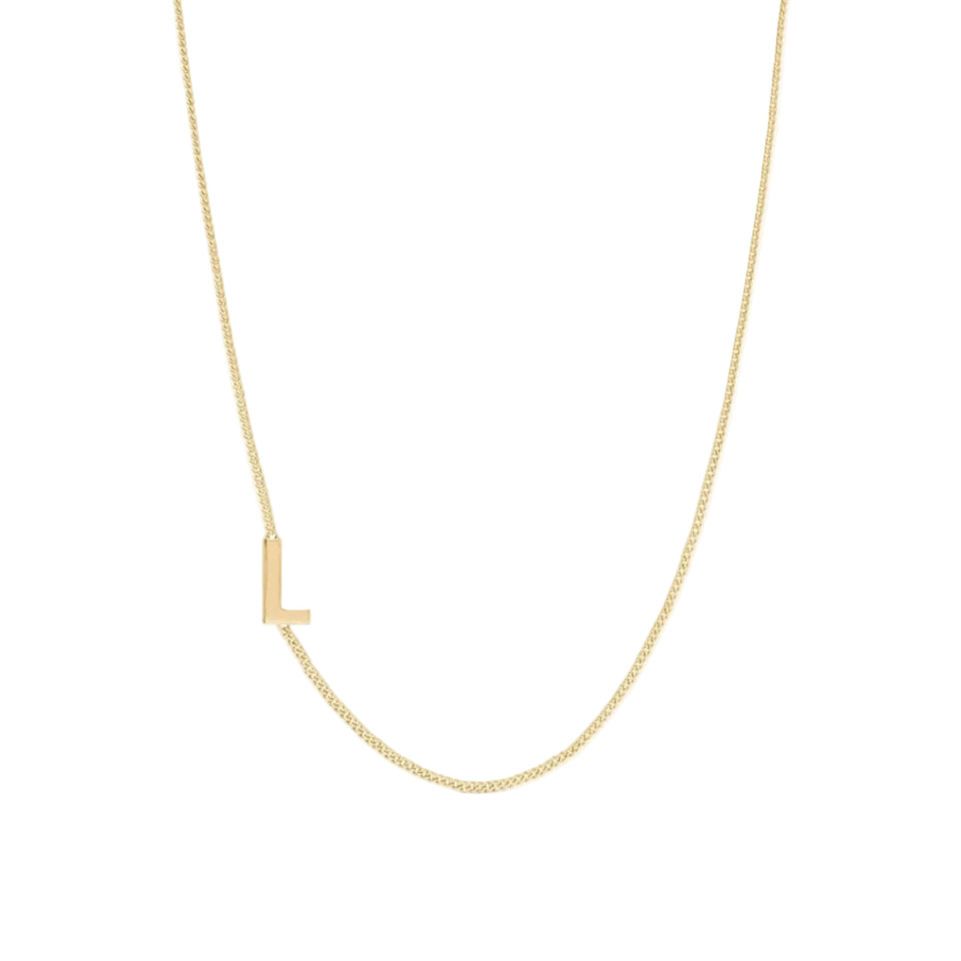 Delicate Initial Necklace - L