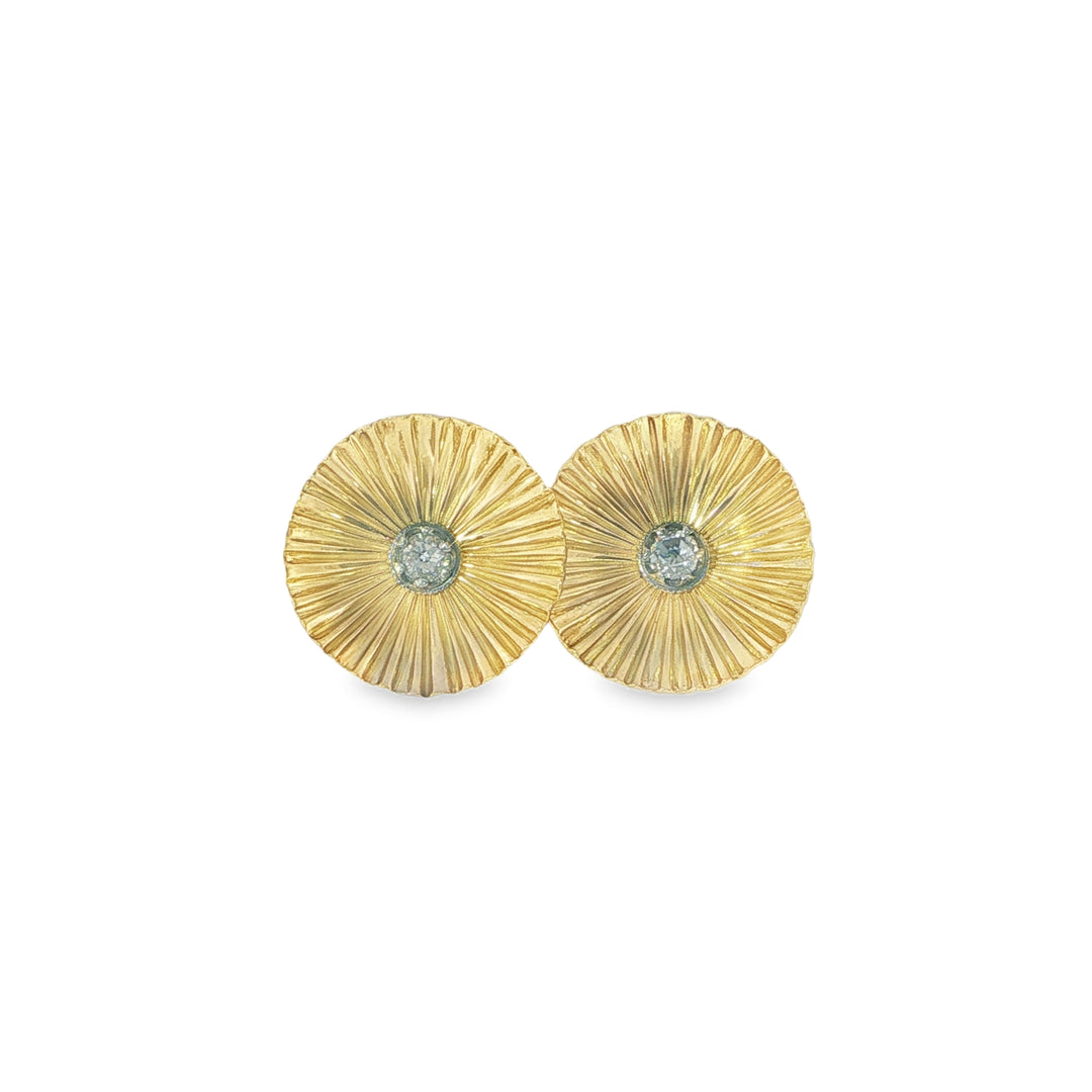 18K Yellow Gold Blooms Stud