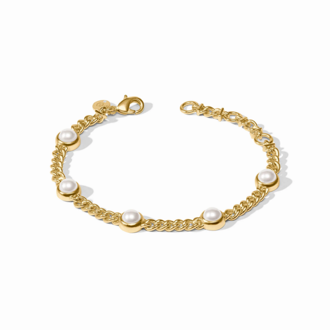 Dolce Delicate Bracelet With 5 Pearl Stations