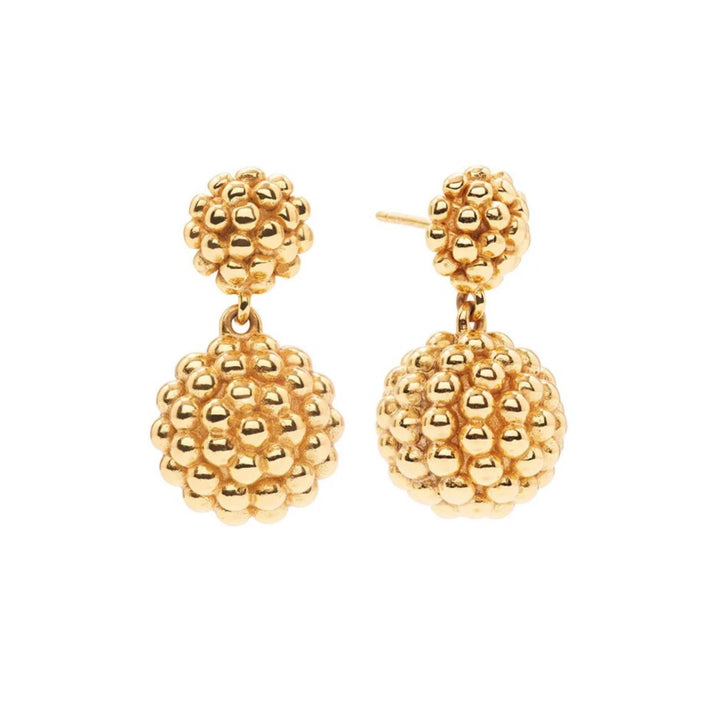 Berry Double Drop Earrings