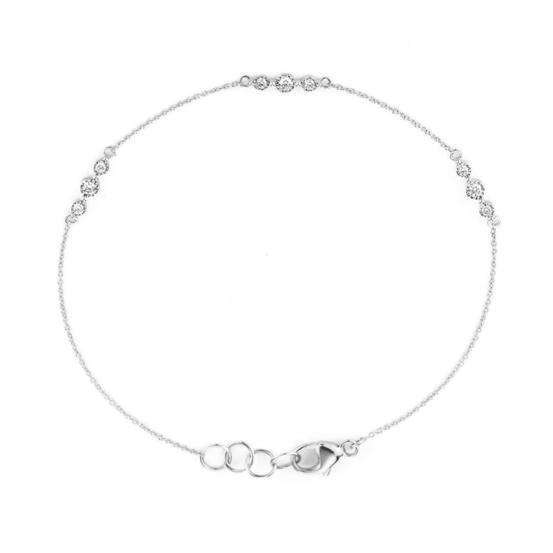 Ava Bea Diamond Trio Station Bracelet